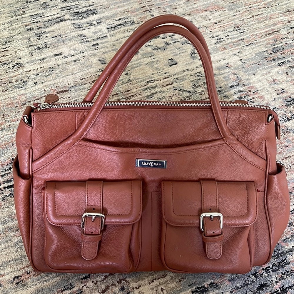 Lily and Jade Leather Diaper Bag
